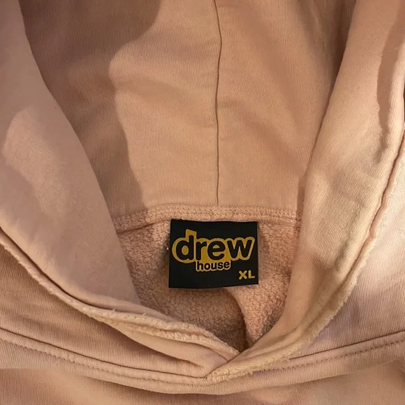 Warm once authentic Drew House Pink deconstructed Mascot hoodie
